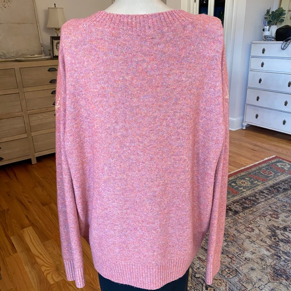 LOFT Rose Pink Sweater - Size L - Picture 5 of 9
